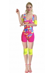 80s Workout Doll Costume - Womens 80s Costume